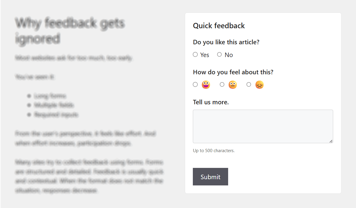 Embedded Plugiva Pulse feedback inside a WordPress page