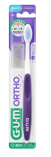TANNBØRSTE ORTHO 124 MYK STK GUM