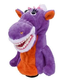 LEKER HÅNDDUKKE DINO MED TENNER STK
