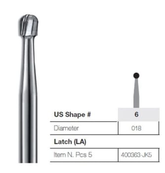 HARDMETALLBOR JET RUND VS 1-018 5 STK KERR