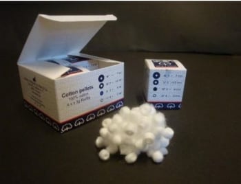 BOMULLPELLETS NR 3 Ø4MM 4X3GR ALAN