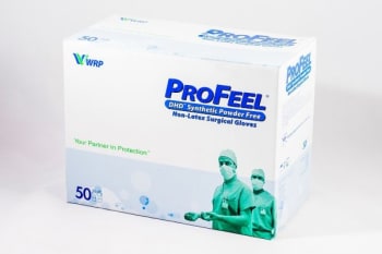 OPERASJONSHANSKER PROFEEL SYNT LATEX/PUDDERFR 8,5 STERIL PAR