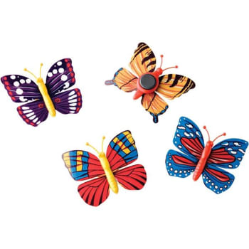 LEKE SOMMERFUGLER MED MAGNET 192 STK