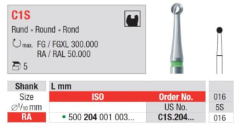 HARDMETALLBOR RUND VS C1S-016 5 STK EDENTA