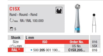 HARDMETALLBOR RUND VS 26MM C1SX-016 5 STK EDENTA