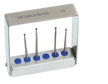 BOROPPSATS KIRURGI PLUG IN H70 6 HULL BLÅ NICHROMINOX