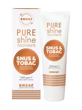 TANNKREM PURE SHINE SNUS OG TOBAKK 75 ML EKULF