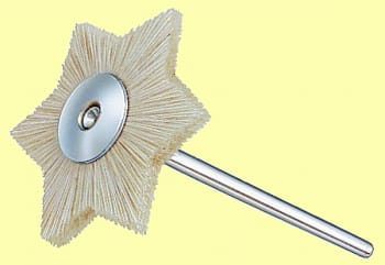 BØRSTE HEXAGONAL GEITEHÅR STJERNE Ø19MM 15 STK