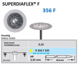 DIAMANT HS 356F-220 SKIVE SUPERDIAFLEX STK HORICO