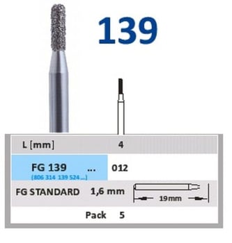 DIAMANT FG 139-012 5 STK HORICO