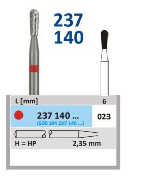 FRESER HARDMETALL HS 237 140 023 OMV KONISK RUND HORICO
