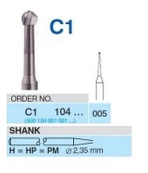 HARDMETALLBOR RUND HS C1-005 5 STK HORICO