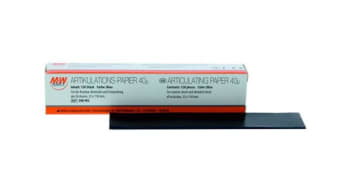 ARTIKULASJONSPAPIR 40my BLÅ 10 X 12ARK M+W