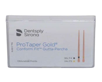 PROTAPER GOLD GUTTAPERKA F4-F5 SORT/GUL 60 STK MAILLEFER