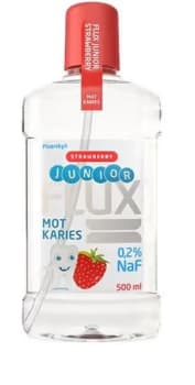 FLUX FLUORSKYLL 500 ML JUNIOR JORDBÆR 0.2% FLUOR ACTAVIS