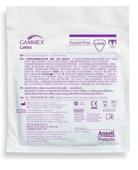 OPERASJONSHANSKER GAMMEX 8 LATEX U/PUDDER PAR