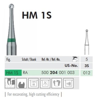 HARDMETALLBOR RUND VS 1S-012 5 STK MEISINGER