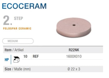 EVE ECOCERAM MEDIUM HS HJUL R22NK 10 STK POLERER