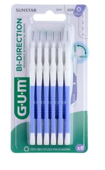 INTERDENTALBØRSTER BI DIRECTION 0.6MM LILLA 6 STK 2014 GUM