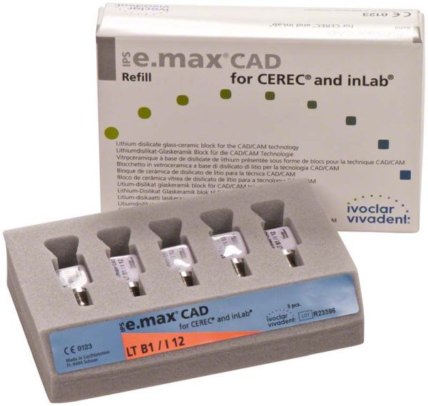 E.MAX CAD CEREC/inLab LT B1 I12 5 STK