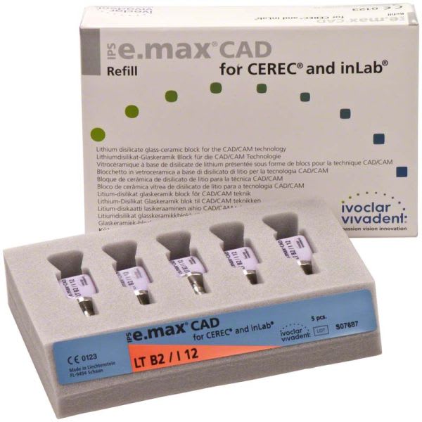 E.MAX CAD CEREC/inLab LT B2 I12 5 STK