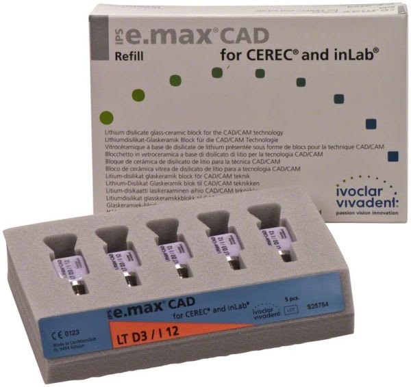 E.MAX CAD CEREC/inLab LT D3 I12 5 STK