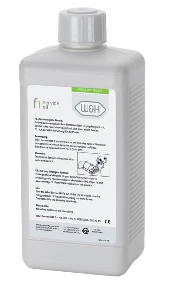 SERVICEOLJE F1 FOR ASSISTINA OG DAC 500 ML MD500 W&H