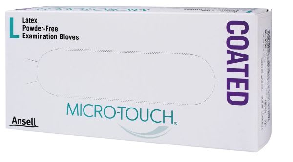 HANSKER LATEX MICRO-TOUCH LARGE 8-9 PUDDERFRI 100 STK