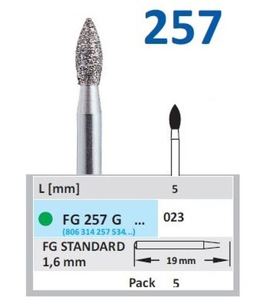 DIAMANT FG 257G-023 5 STK GRØNN RING HORICO