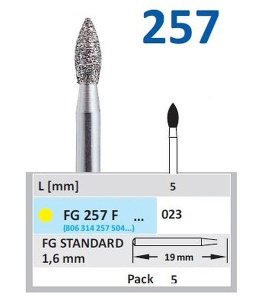 DIAMANT FG 257F-023 5 STK GUL RING HORICO