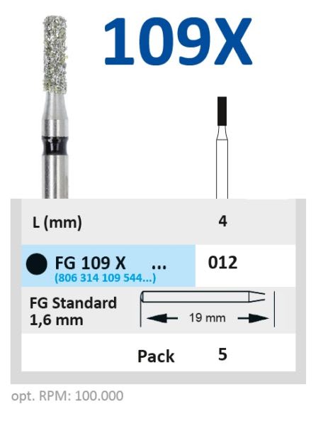 DIAMANT FG 109X-012 KRONEKUTTER 5 STK HORICO