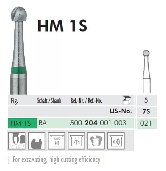 HARDMETALLBOR RUND VS 1S-021 5 STK MEISINGER