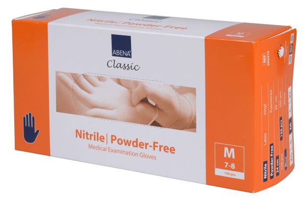 HANSKER NITRIL BLÅ PF M 150 ST ABENA