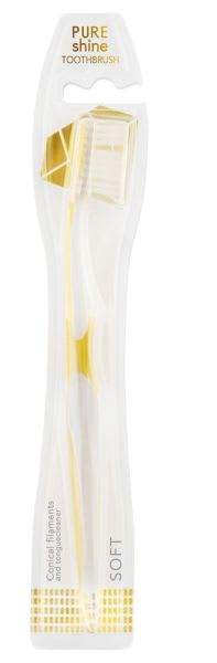 TANNBØRSTE PURE SHINE SOFT STK EKULF