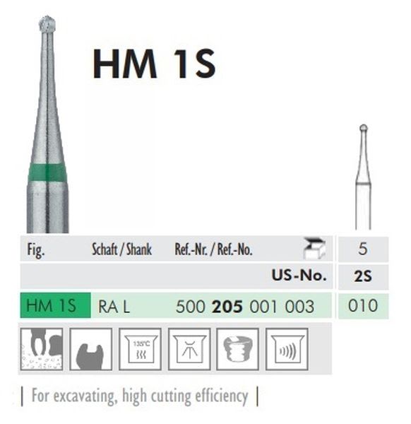 HARDMETALLBOR RUND VS 1S-010 LANG 5 STK MEISINGER