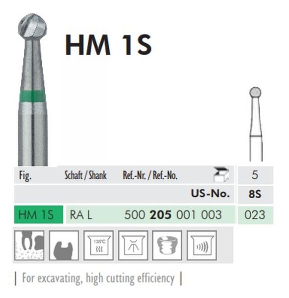 HARDMETALLBOR RUND VS 1S-023 LANG 5 STK MEISINGER