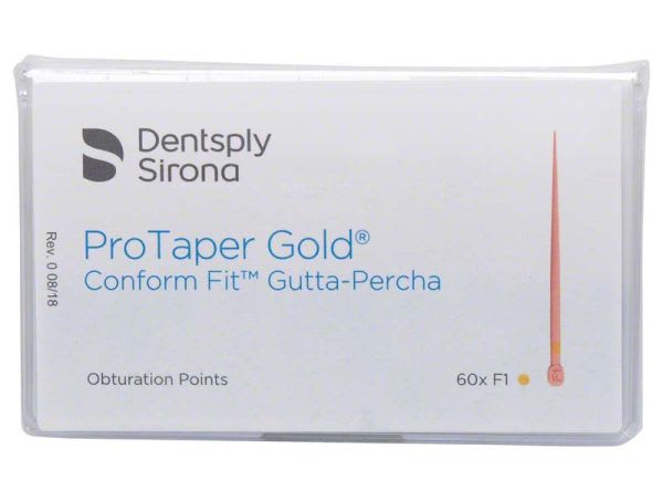 PROTAPER GOLD GUTTAPERKA F1 GUL 60 STK MAILLEFER