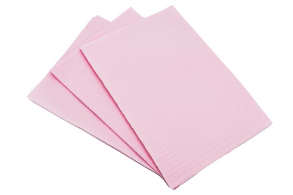 SERVIETTER PLASTBELAGT ROSA 45 X 33 CM 500 STK SIMPLEE