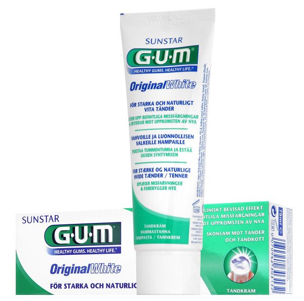 TANNKREM GUM ORIGINAL WHITE 75 ML 1745