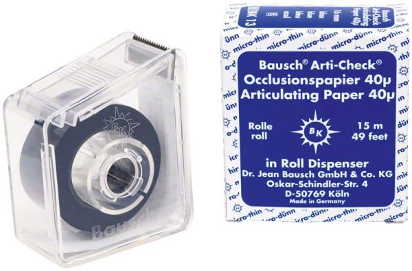 ARTIKULASJONSPAPIR BAUSCH BK13 40MY RULL 16MM I DISPENSER