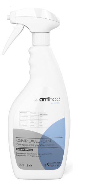 ANTIBAC OXIVIR OVERFLATEDESINFEKSJON SKUM 750 ML u/alkohol