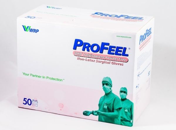 OPERASJONSHANSKER PROFEEL 8 PUDDER/LATEXFRI STERILE 50 PAR