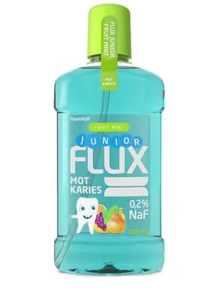 FLUX FLUORSKYLL 500 ML JUNIOR FRUITMINT 0.2% FLUOR ACTAVIS