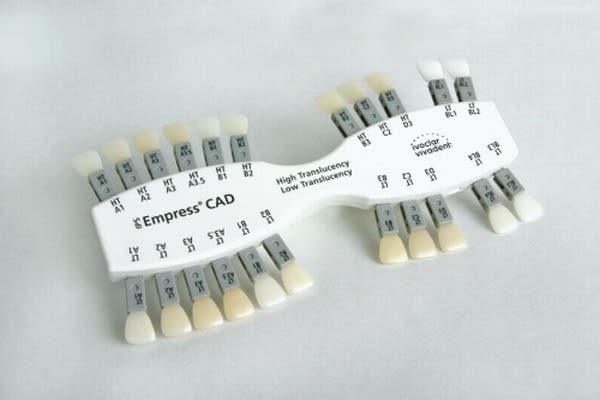 FARGESKALA CEREC EMPRESS CAD