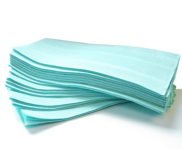 SERVIETTER PLAST OG PAPIR LYSBLÅ 40X45CM 500STK AQUA-GARD