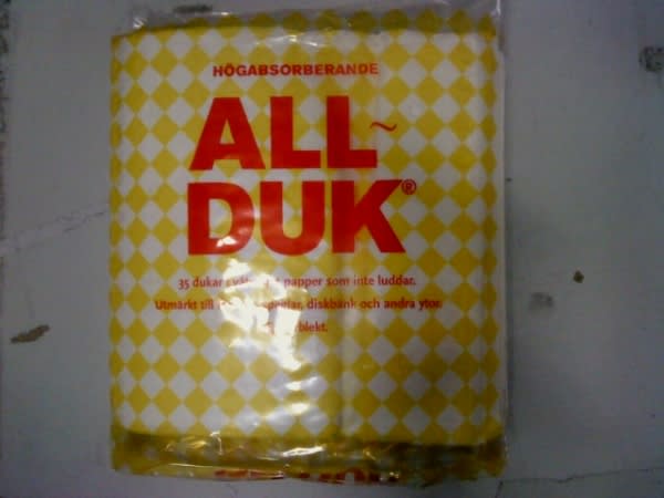 ALLRENGJØRINGSKLUTER ENGANGS I PAPIR 35 STK