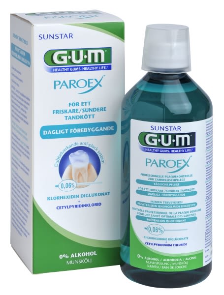 MUNNSKYLL PAROEX 0.06% CHX 500 ML GUM