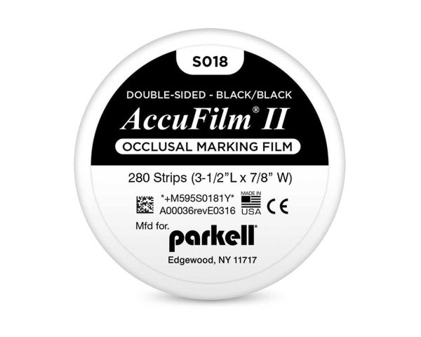 ARTIKULASJONSPAPIR ACCUFILM II S018 SVART 280 STK PARKELL