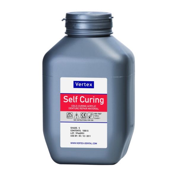 VERTEX AKRYL KALD PULVER KLAR 4 1KG