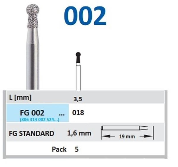 DIAMANT FG 002-018 5 STK HORICO